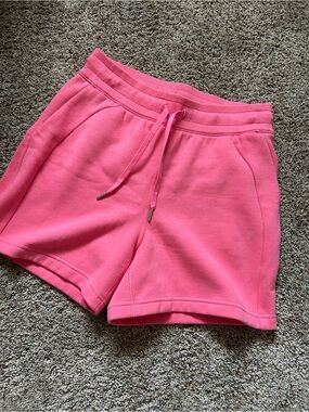 lululemon athletica Bright Pink Drawstring Athletic Shorts